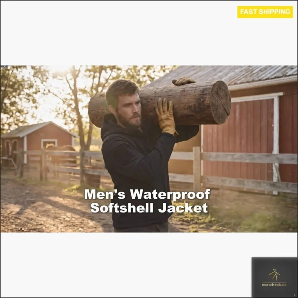 Men's Waterproof Tactical Softshell Jacket Hooded Outdoor Military Performance